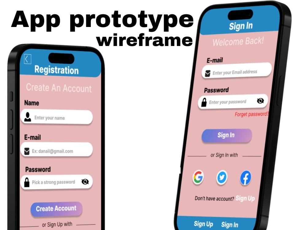Prototyping & Wireframing